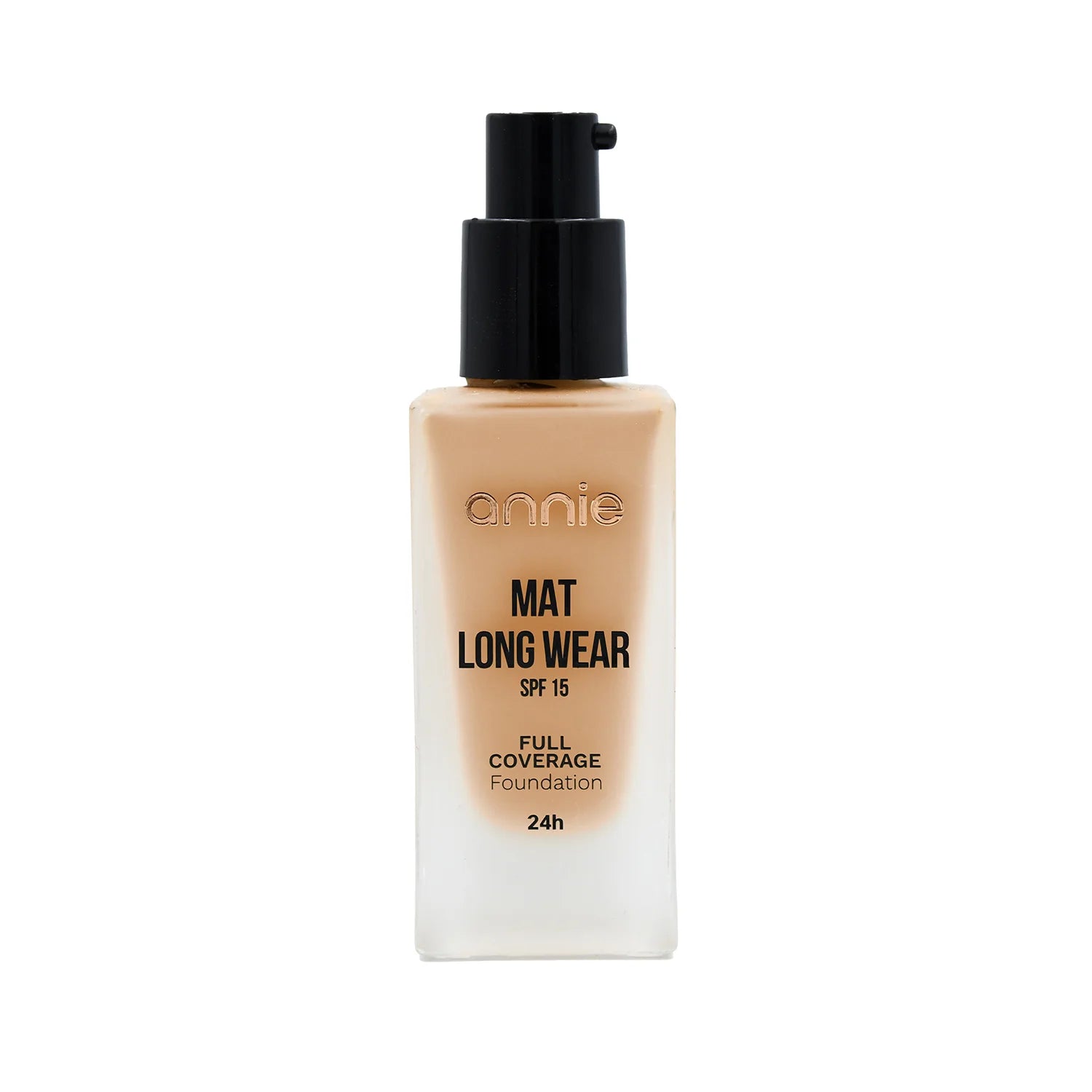 ANNIE Ilgai išliekantis matinis makiažo pagrindas SPF15, Nr. 05 Light Beige