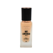 ANNIE Ilgai išliekantis matinis makiažo pagrindas SPF15, Nr. 02 Classic Beige