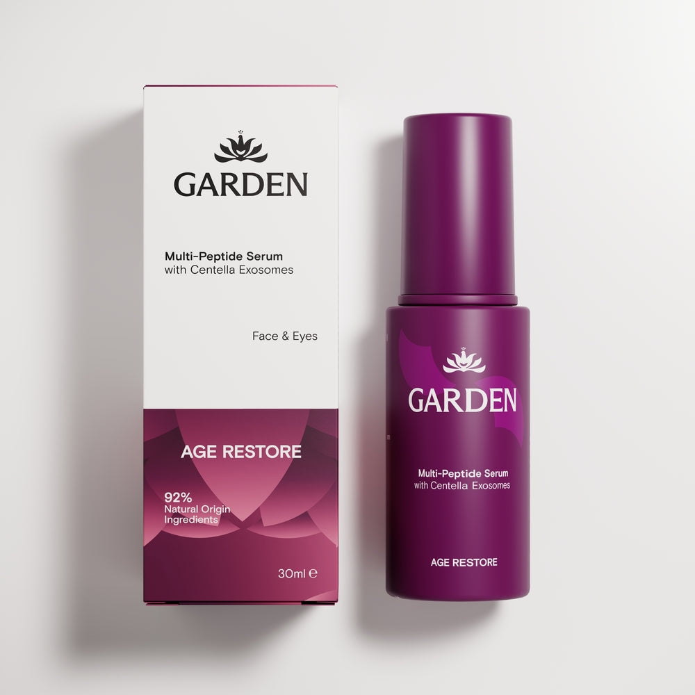 GARDEN Atkuriamasis serumas su peptidais ir egzosomomis nuo senėjimo, 30 ml