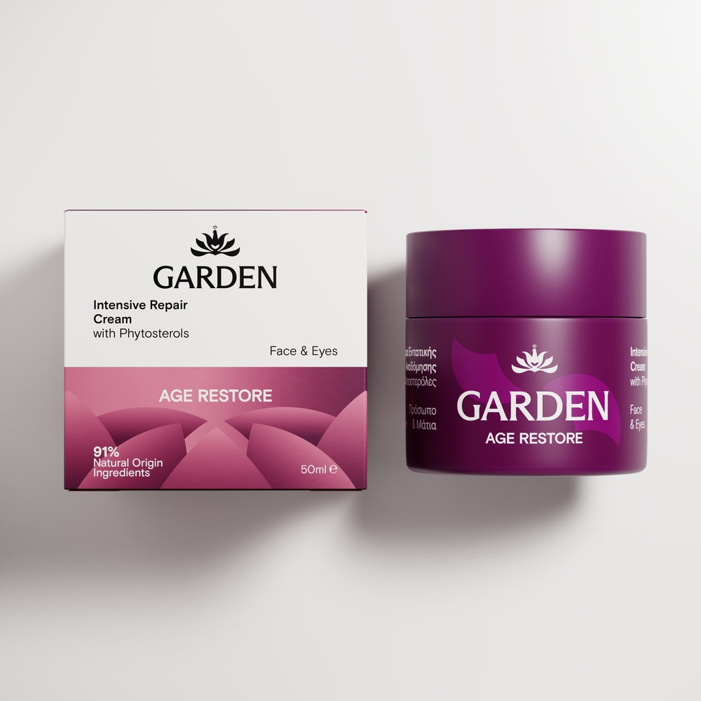 GARDEN Atkuriamasis veido ir paakių kremas nuo senėjimo, 50 ml