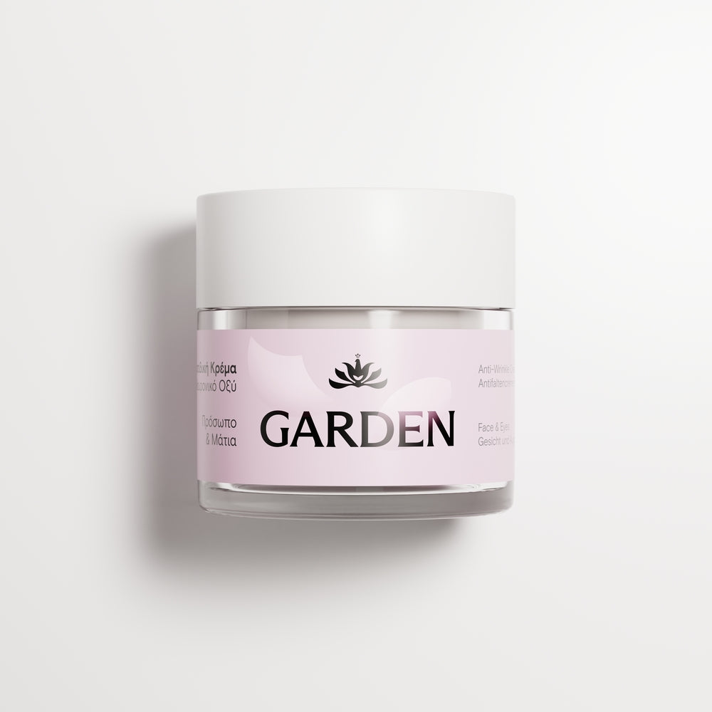GARDEN "Double Youth" rinkinys: Du veido ir paakių kremai nuo raukšlių su hialurono rūgštimi, 2 x 50 ml