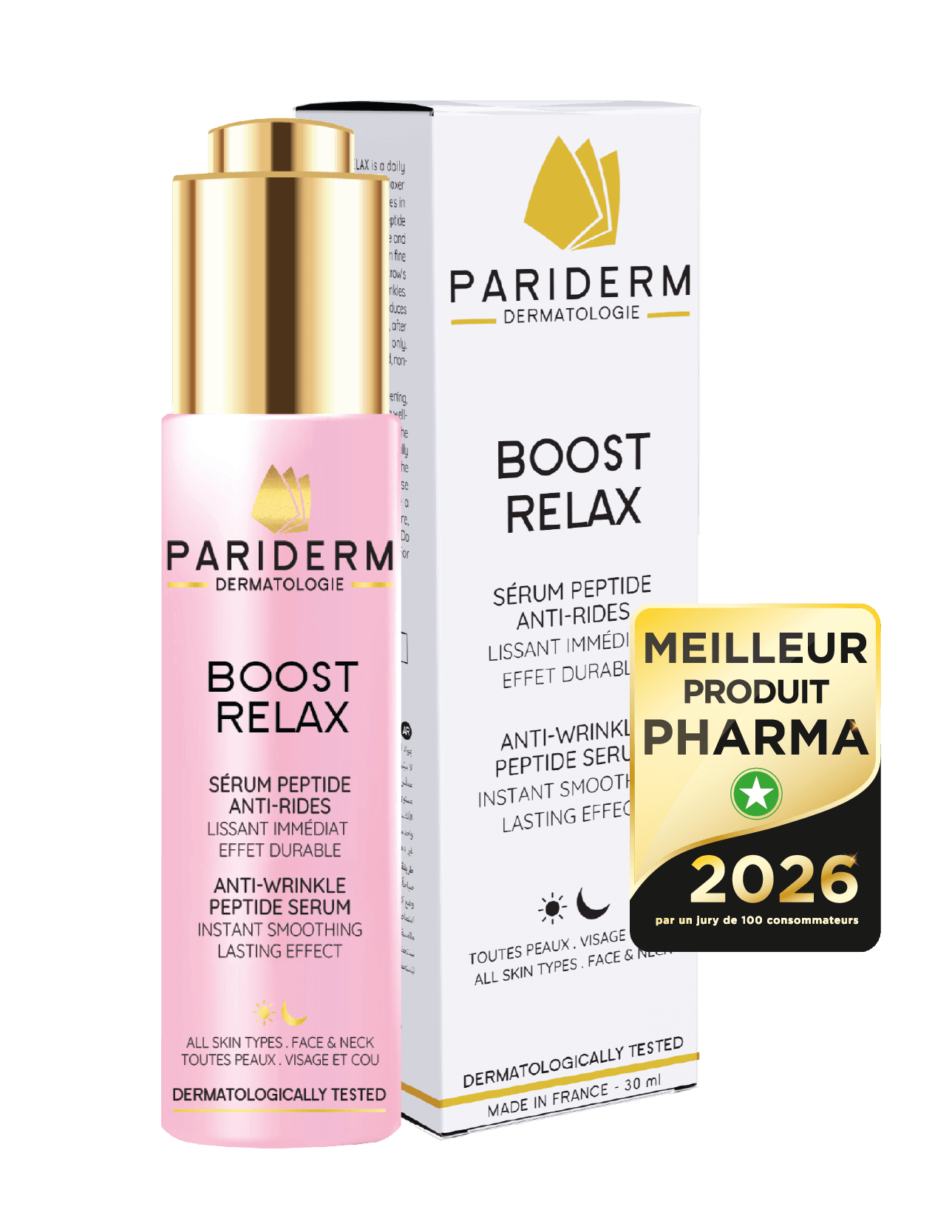 PARIDERM BOOST RELAX Peptidų Serumas 30ml