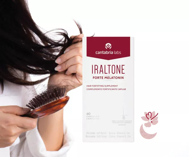 IRALTONE FORTE MELATONIN MAISTO PAPILDAI PLAUKAMS, 60 kapsulių