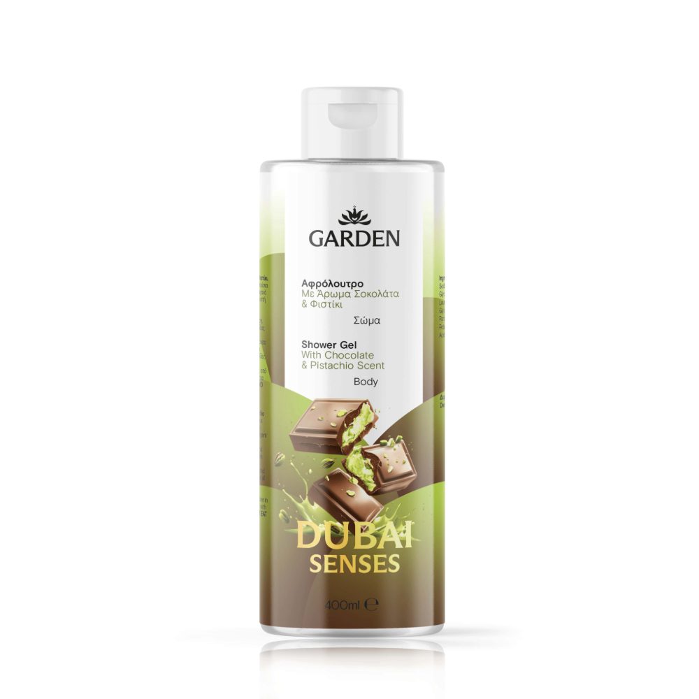 GARDEN Dušo želė su šokolado ir pistacijų aromatu „Dubai Senses“ 400 ml