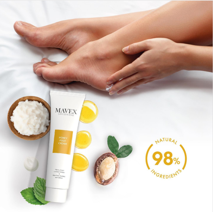 MAVEX Medaus pėdų kremas, 100 ml