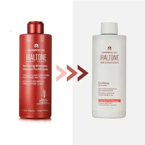 IRALTONE ŠAMPŪNAS SU KOFEINU NUO PLAUKŲ SLINKIMO, 400 ML