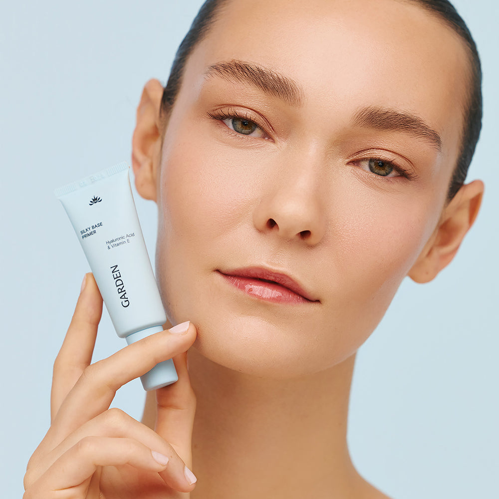 GARDEN Base Primer 101, Šilkinis makiažo pagrindas su hialurono rūgštimi ir vitaminu E, 20 ml