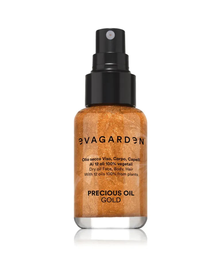 EVAGARDEN PRECIOUS OIL GOLD- SPINDINTIS, DRĖKINANTIS SAUSAS KŪNO ALIEJUS 50ML