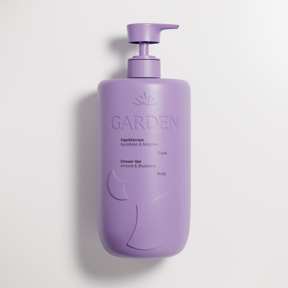 GARDEN Dušo želė su migdolais ir mėlynėmis, 1 L