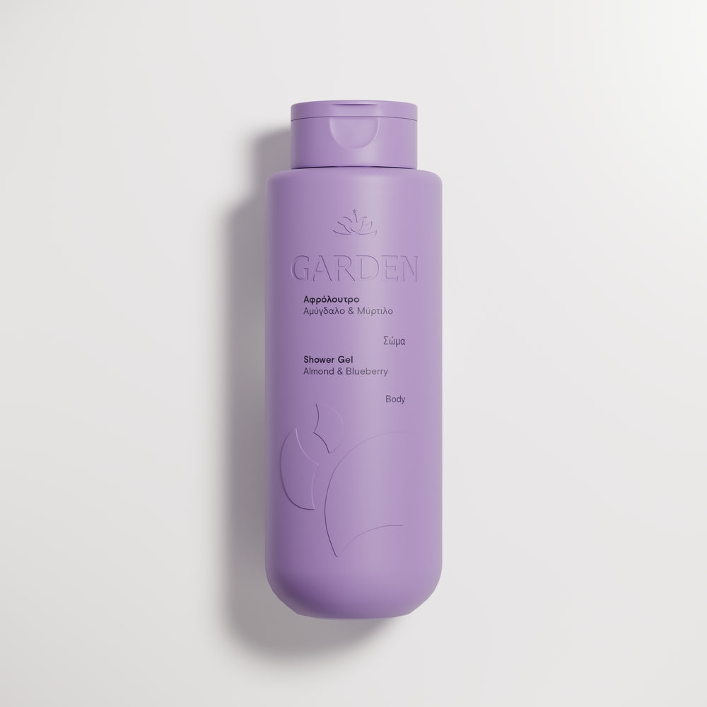 GARDEN Dušo želė su migdolais ir mėlynėmis, 400 ml
