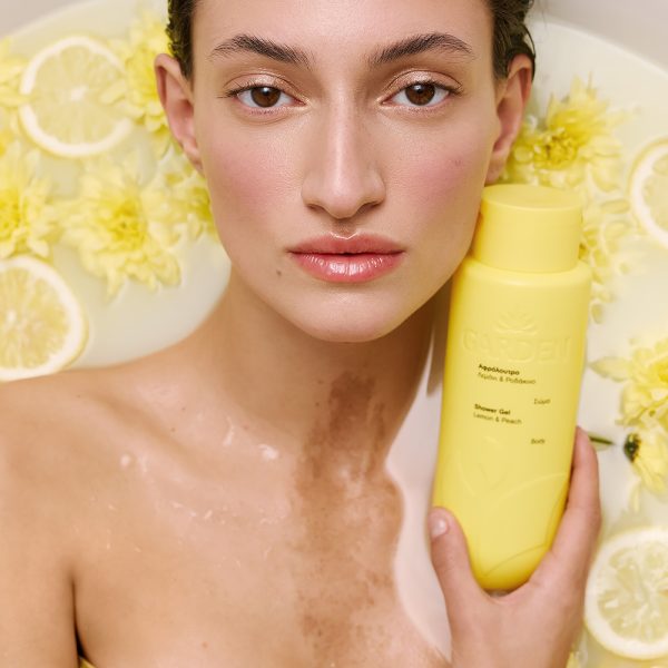 GARDEN Dušo želė su citrina ir persikais, 400 ml