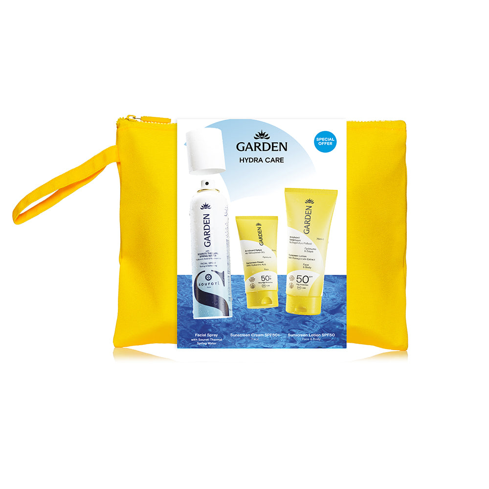 GARDEN Apsaugos nuo saulės rinkinys "Hydra Care" su veido purškikliu