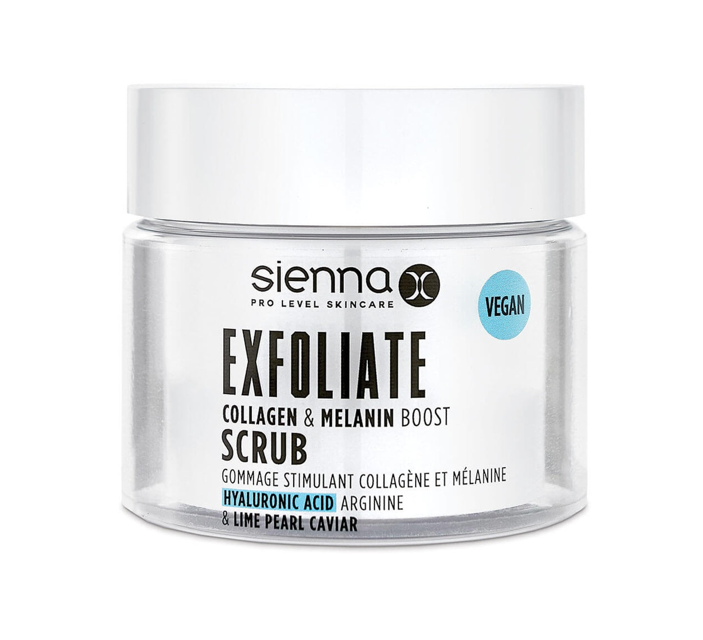 Sienna-X Scrub Šveičiamasis kolageno ir melanino šveitiklis, 180 ml