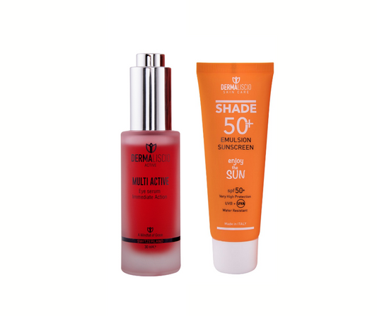 The Multi-Active Eyes Serum &amp; Dermaliscio Shade 50+ Sunscreen Set