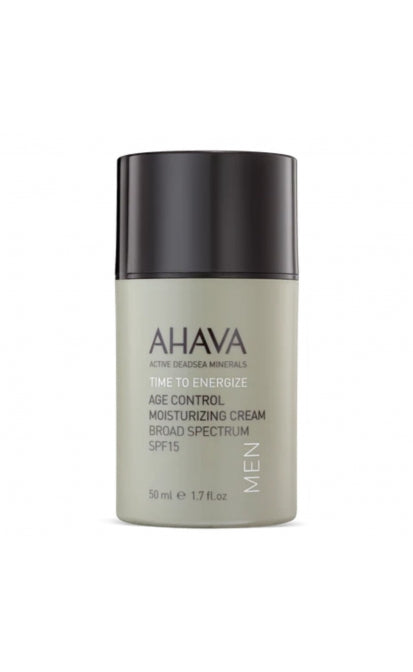 AHAVA TIME TO ENERGIZE AGE CONTROL MEN MOISTURIZING FACE CREAM FOR MEN SPF15, 50 ML