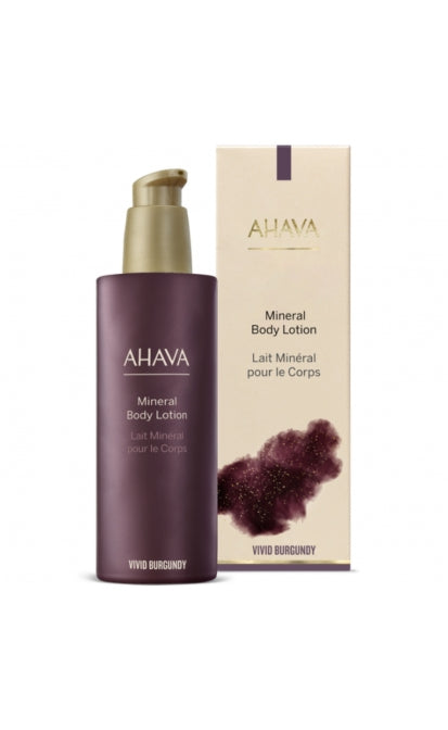 AHAVA MINERAL VIVID BURGUNDY BODY LOTION, 250 ML