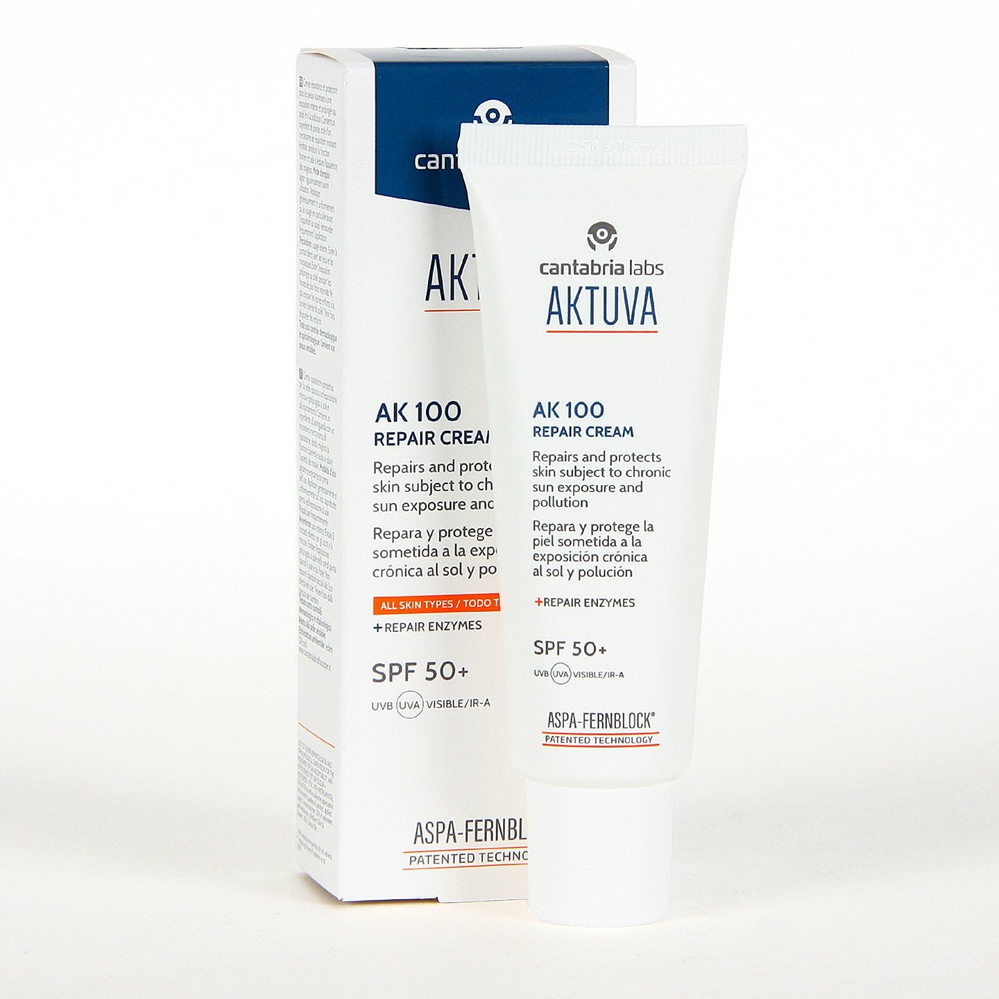 Cantabria labs AKTUVA AK100 REPAIR KREMAS SPF100, 50 ML