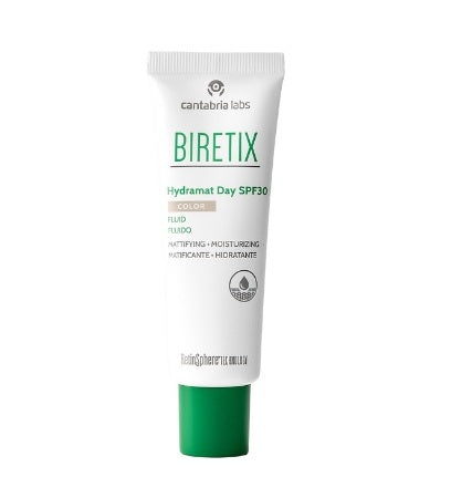 BIRETIX HYDRAMAT DAY SPF 30 FLUIDAS SU SPALVA, 50 ML