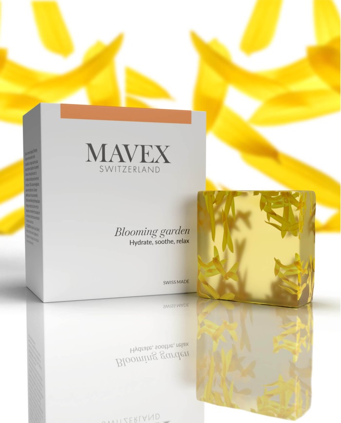 MAVEX "Blooming garden" Švelnus valomasis kietas veido ir kūno valiklis, 60 g