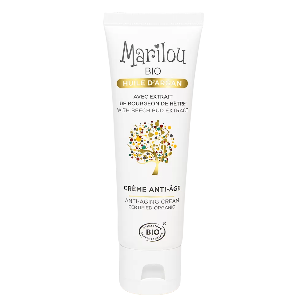 MARILOU BIO Senėjimą stabdantis veido kremas su argano aliejumi, 50 ml