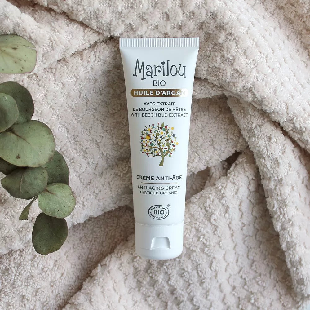 MARILOU BIO Senėjimą stabdantis veido kremas su argano aliejumi, 50 ml