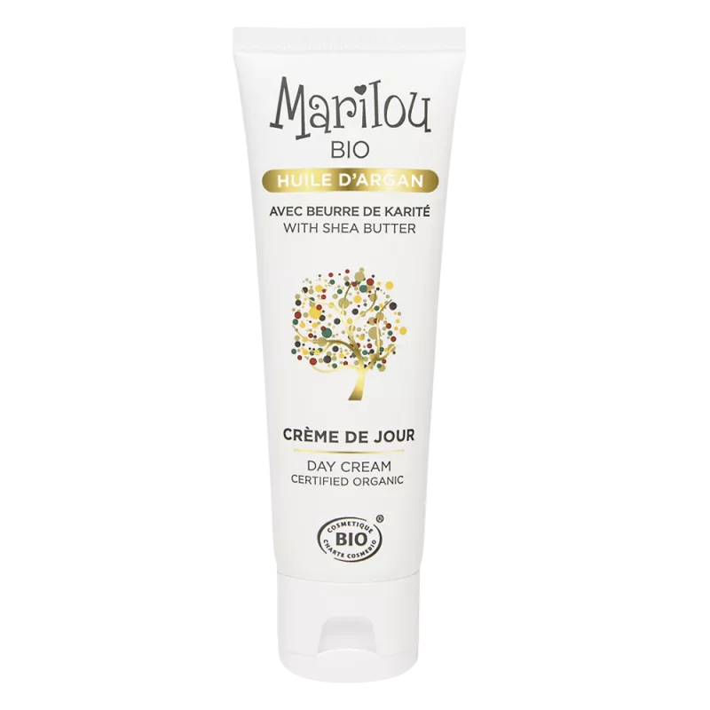 MARILOU BIO Dieninis veido kremas su argano aliejumi, 50 ml