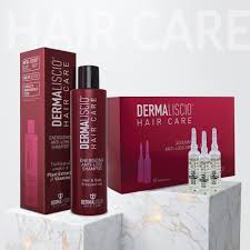 Rinkinys Dermaliscio energizuojantis šampūnas nuo plaukų slinkimo, 200ml  ir Dermaliscio energiją suteikiančios ampulės nuo plaukų slinkimo