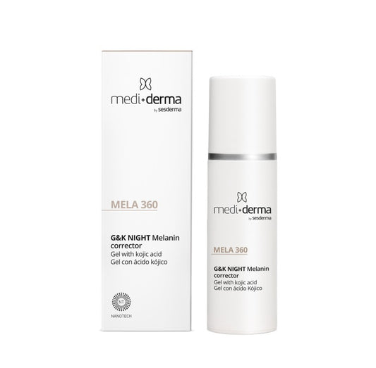 Medi-derma MELA 360 G&K NIGHT Melanin corrector 30 ml Naktinis gelis nuo pigmentinių dėmių