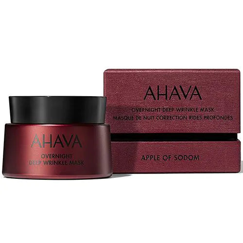 AHAVA APPLE OF SODOM NAKTINĖ KAUKĖ ESANT GILIOMS RAUKŠLĖMS, 50 ml