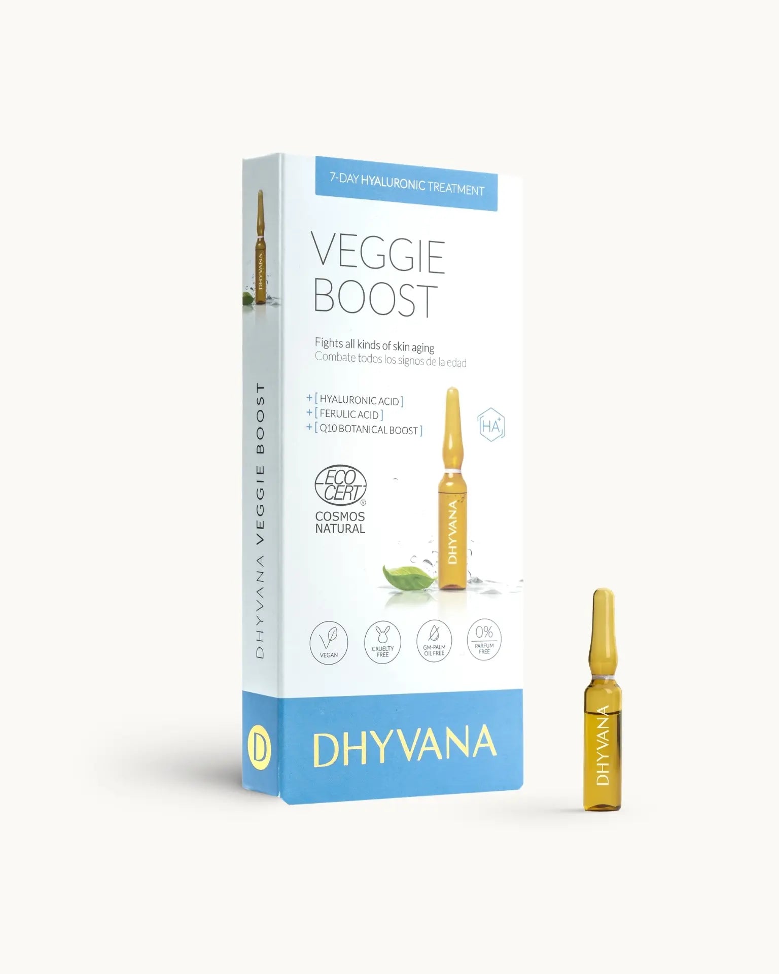 DHYVANA "VEGGIE BOOST" Ferulo rūgšties serumas su botokso efektu, 7x2 ml