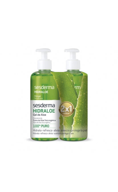 SESDERMA HIDRALOE ALOE GELIŲ RINKINYS (2 UŽ 1 KAINĄ)