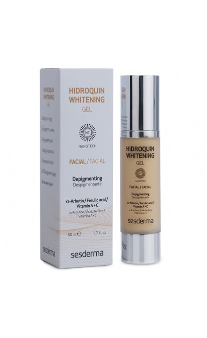 SESDERMA HIDROQUIN ODĄ ŠVIESINANTIS VEIDO GELIS, 50 ML