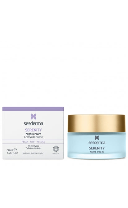 SESDERMA SERENITY NAKTINIS VEIDO KREMAS SU MELATONINU, 50 ML