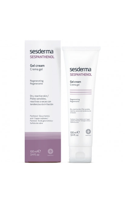 SESDERMA SESPANTHENOL GELINIS KREMAS NORMALIAI JAUTRIAI SAUSAI ODAI, 100 ML